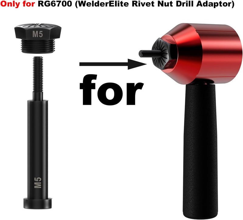 WelderElite Store مساند M5 (أدوات ملحقات مثقاب صمولة ريفيت ‎RG6700) - Image 3